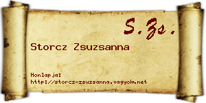 Storcz Zsuzsanna névjegykártya